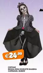 Regina - Costume  Degli Schelerina Bambina Carnaval Queen Regina - Costume  Degli Schelerina Bambina Carnaval Queen