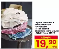 Misura - Coperta Tinta Unita In Morbidissimo Pile
