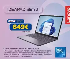 Lenovo - Ideapad Slim 3 - 83K40010IX