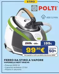 Polti - Ferro Da Stiro A Vapore Vaporella Next VN18.45 Polti - Ferro Da Stiro A Vapore Vaporella Next VN18.45