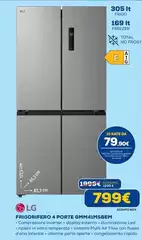 LG - Frigorifero 4 Porte Gmm441msbem