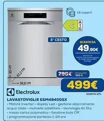 Electrolux - Lavastoviglie Esm48400sx