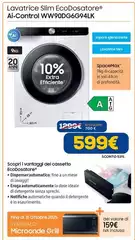 Samsung - Lavatrice Slim Ecodosatore AI Control WW90DG6G94LK