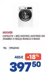 Hoover H-WASH 500 HW 29AMBS/1-S Lavatrice Caricamento Frontale 9 Kg 1200 Giri/min Bianco