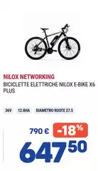 Nilox - X6 PLUS Nero, Blu Alluminio 69,8 Cm (27.5") 21 Kg