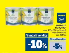 Metro chef - Mais Dolce Metro chef - Mais Dolce