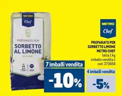 Metro chef - Sorbetto Al Limone Metro chef - Sorbetto Al Limone