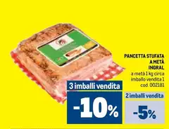 Pancetta Stufata A Meta