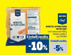 Metro chef - Würstel Di Puro Suino Metro chef - Würstel Di Puro Suino