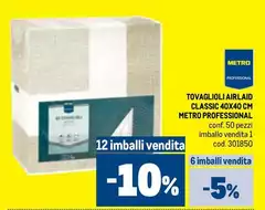 Tovaglioli Airlaid Classic 40x40 Cm Tovaglioli Airlaid Classic 40x40 Cm