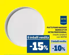 Piatti Piano Nagado Bianco