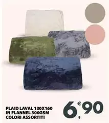 Flannel - Plaid 130x160 In  300gsm Colori Assortiti
