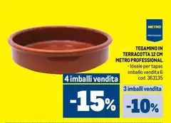 Tegamino In Terracotta 12 Cm