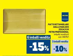 Giallo Madlen 25x14.5 Cm