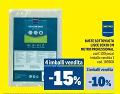 Buste Sottovuoto 20x30 Cm Buste Sottovuoto 20x30 Cm