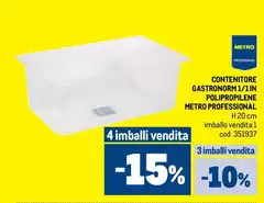 Contenitore Gastronom/L'In Polipropilene