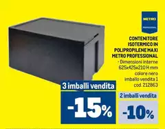 Maxi - Contenitore Isotermico In Polipropilene Maxi - Contenitore Isotermico In Polipropilene