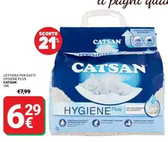 Catsan - Lettiera Per Gatti Hygiene Plus