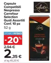 Selection Carrefour - Capsule Compatibili Nespresso
