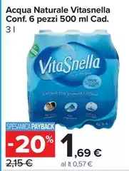 Vitasnella - Acqua Naturale