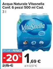 Vitasnella - Acqua Naturale