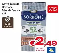 Caffe Borbone - Caffè In Cialde Miscela Decisa