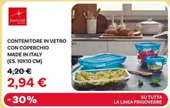 Bormioli Rocco - Contenitore In Vetro Con Coperchio Made In Italy Bormioli Rocco - Contenitore In Vetro Con Coperchio Made In Italy