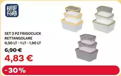 Belli E Forti - Set Frigoclick Rettangolare Belli E Forti - Set Frigoclick Rettangolare