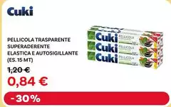 Cuki - Pellicola Trasparente Superaderente Cuki - Pellicola Trasparente Superaderente