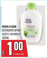 Fresh & Clean - Detergente Intimo Aloe O Calendula