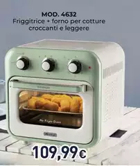 Ariete - Mod. 4632 Friggitrice + Forno Per Cotture Croccanti E Leggere