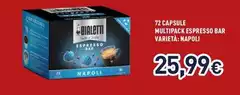 Bialetti - 72 Capsule Multipack Espresso Bar Varietà: Napoli Bialetti - 72 Capsule Multipack Espresso Bar Varietà: Napoli