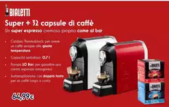 Bialetti - Super + 32 Capsule Di Caffè