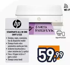 HP - Stampante All-In-One Envy 6132E