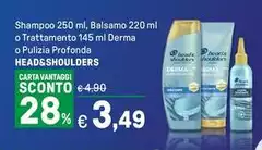 Head & Shoulders - Shampoo, Balsamo O Trattamento Derma O Pulizia Profonda