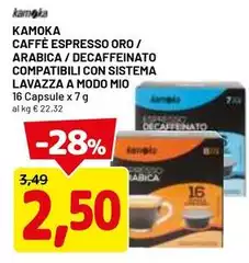 Kamoka - Caffè Espresso Oro/Arabica/Decaffeinato Compatibili Con Sistema Lavazza A Modo Mio Kamoka - Caffè Espresso Oro/Arabica/Decaffeinato Compatibili Con Sistema Lavazza A Modo Mio