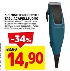 Remington -  Hc5020t Tagliacapelli Uomo