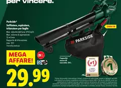 Parkside - Soffiatore, Aspiratore, Trituratore Per Foglie