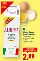 Albume D'Uovo Pastorizzato Xxl