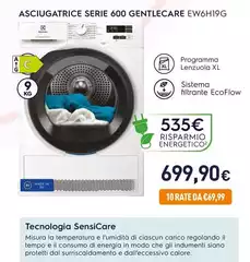 Electrolux - Ascigatrice Serie 600 Gentilcare EW6H19G Electrolux - Ascigatrice Serie 600 Gentilcare EW6H19G