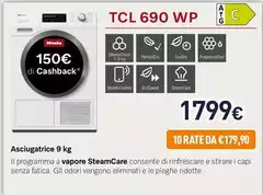 Miele - Asciugatrice 9 Kg TCL 690 WP