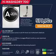 Hoover - Lavasciuga H7D 4128MBC8-S H-Wash&Dry 700 Hoover - Lavasciuga H7D 4128MBC8-S H-Wash&Dry 700
