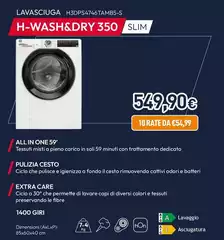 Hoover - Lavasciuga H3DPS4746TAMB5-S H-Wash&Dry 350 Slim Hoover - Lavasciuga H3DPS4746TAMB5-S H-Wash&Dry 350 Slim