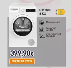 Smeg - Asciugatrice DT1T08E 8 Kg