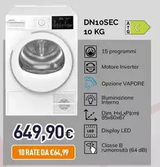 Smeg - Asciugatrice DN10SEC 10 Kg