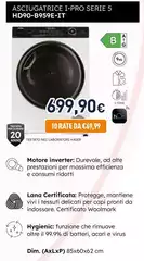 Haier - Asciugatrice I-Pro Serie 5 HD90-B959E-IT
