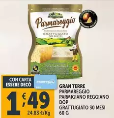 Granterre - Parmareggio Parmigiano Reggiano DOP Grattugiato 30 Mesi