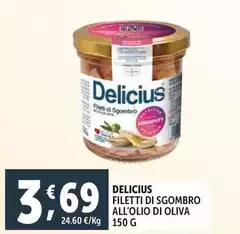 Delicius - Filetti Di Sgombro All'Olio Di Oliva