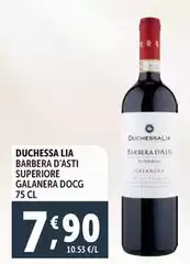 Duchessa lia - Barbera D'asti Superiore Galanera DOCG