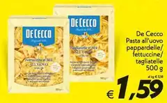 De Cecco - Pasta All'Uovo Pappardelle